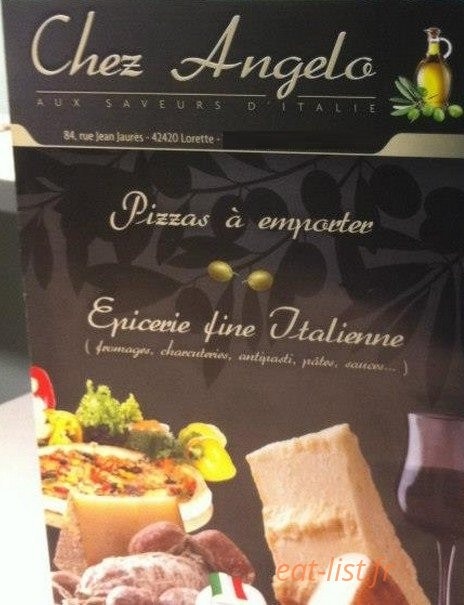 Chez Angelo — carte page 1