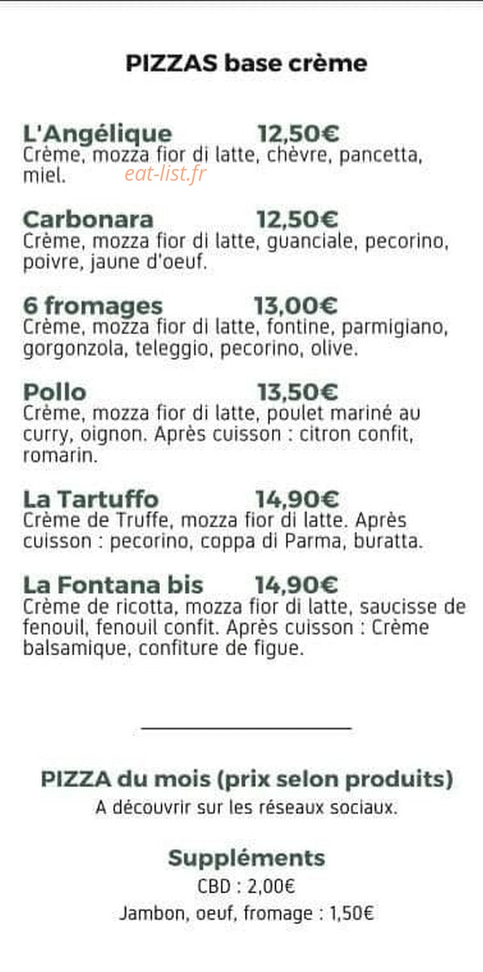 La Fontana — carte page 3