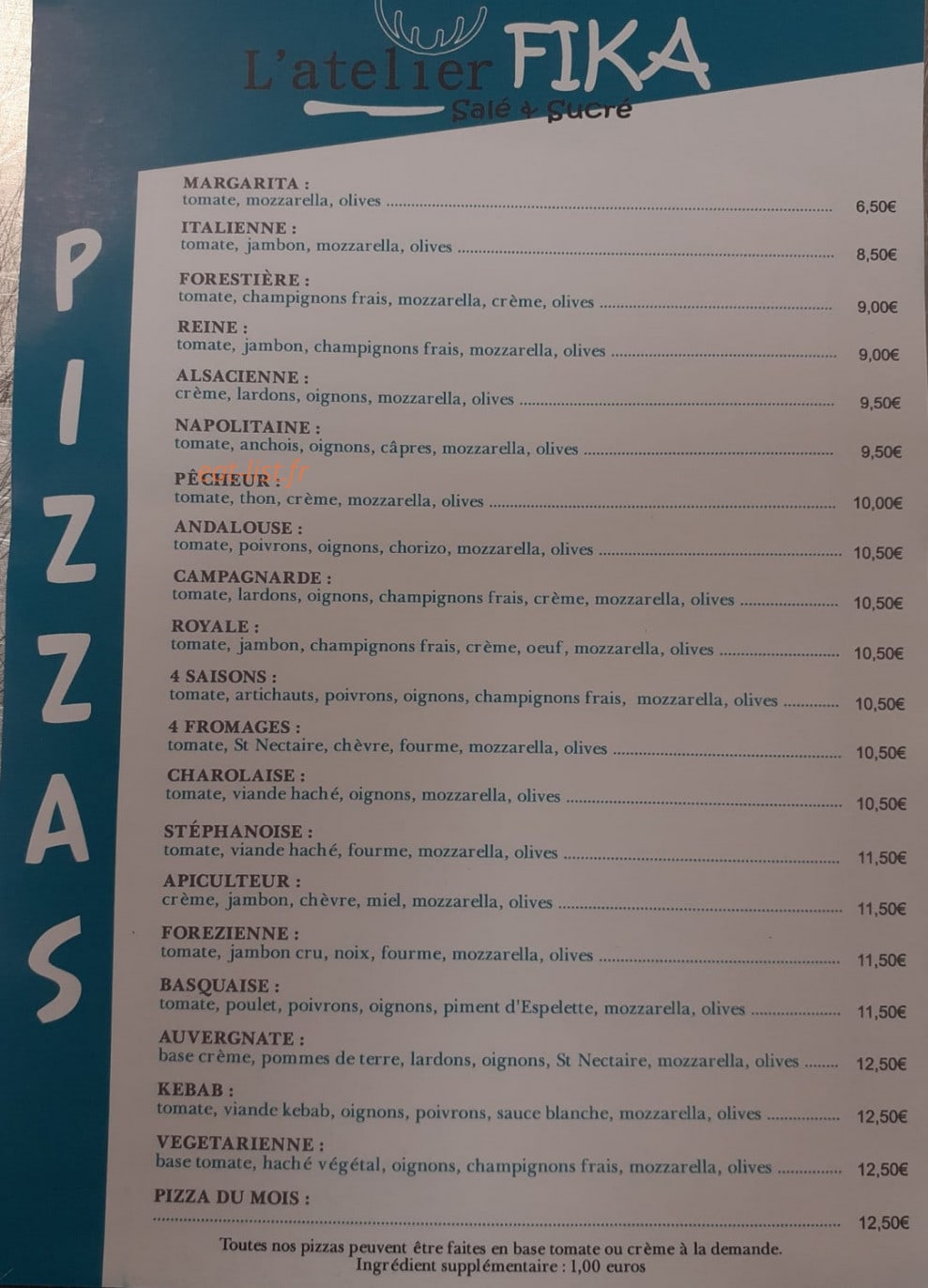 L'atelier Fika — carte page 2