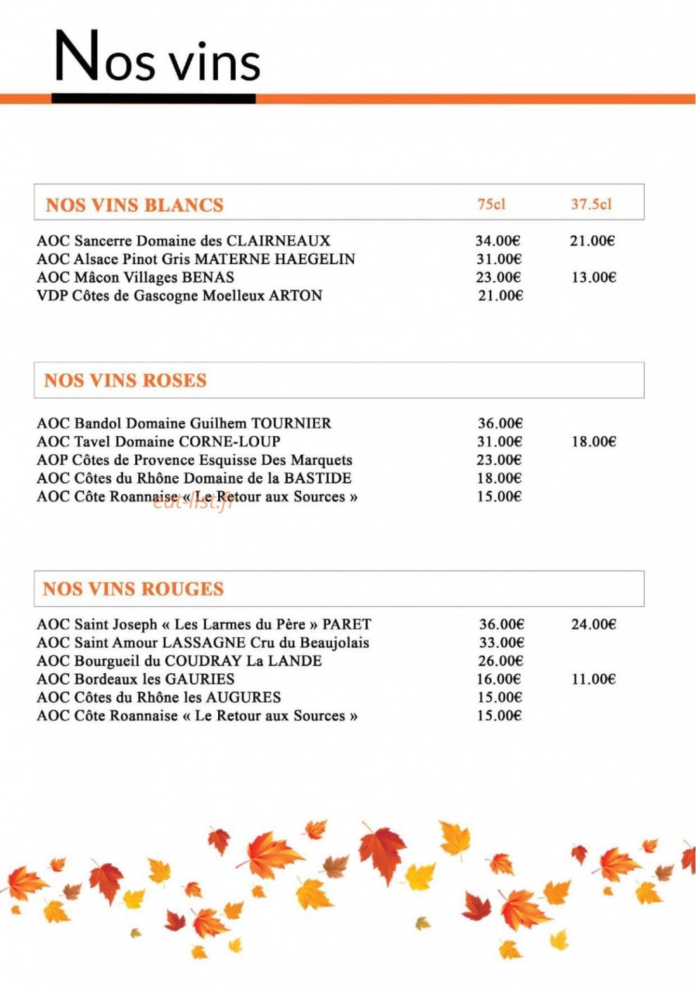 La Brasserie — carte page 7