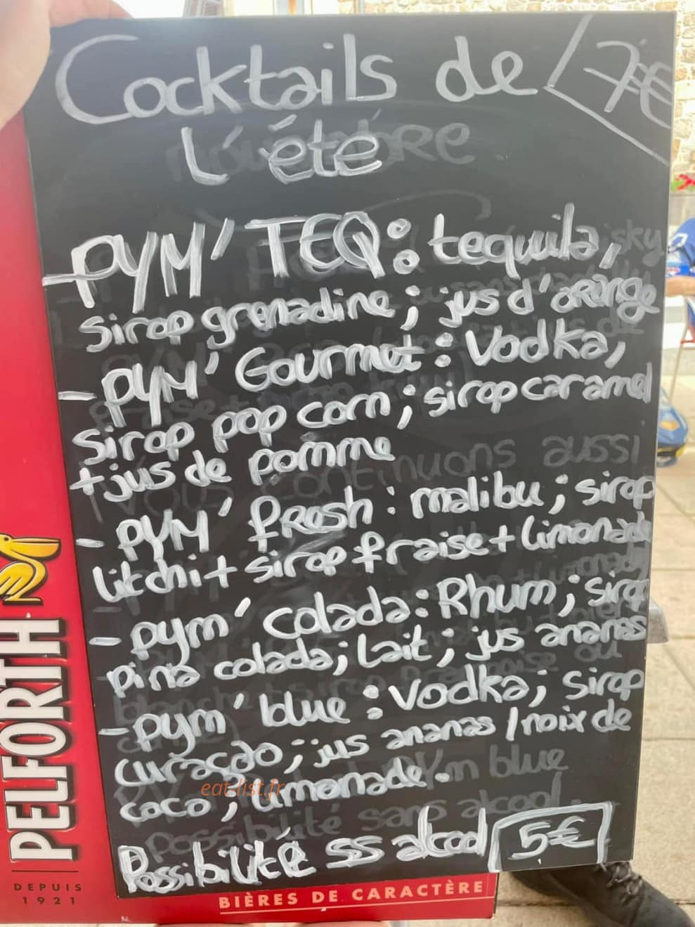 Le Pym'Bar — carte page 1