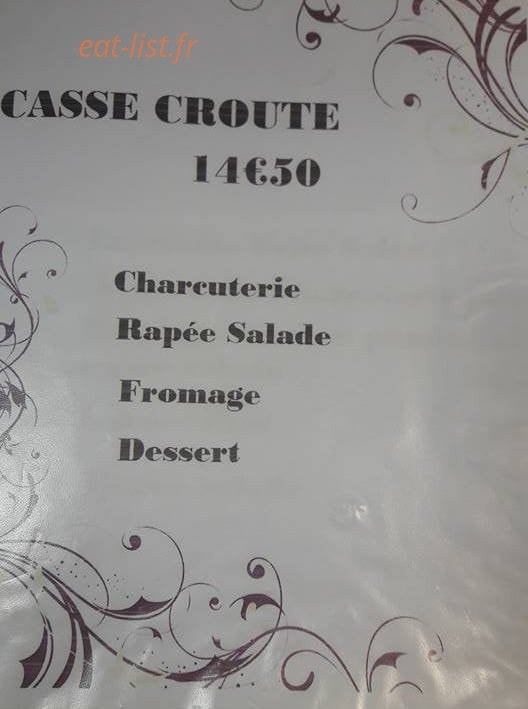 Auberge des Massards — carte page 9