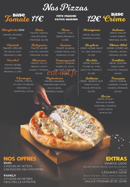 Brother's food — carte page 1