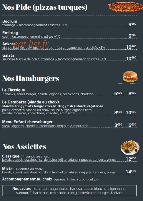 Le Gambetta — carte page 4
