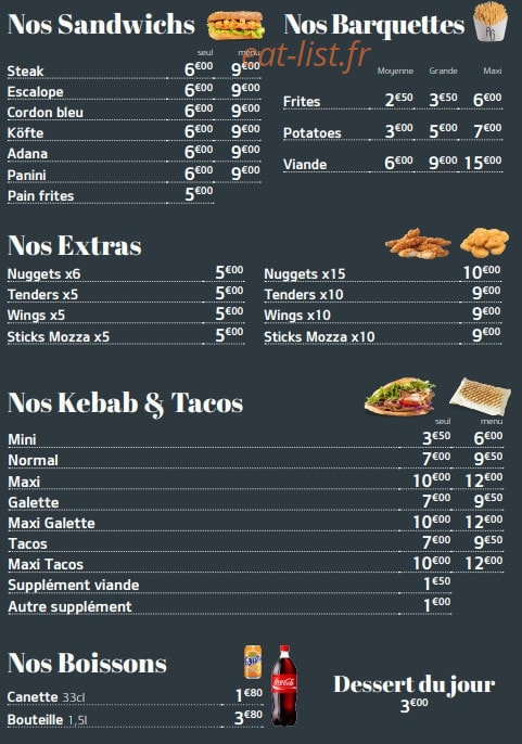 Le Gambetta — carte page 3