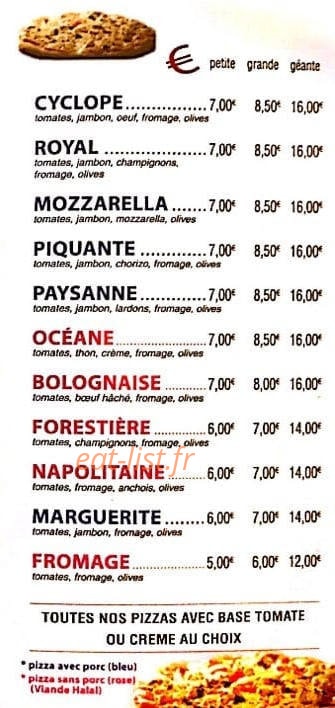 Pizza Bike — carte page 3