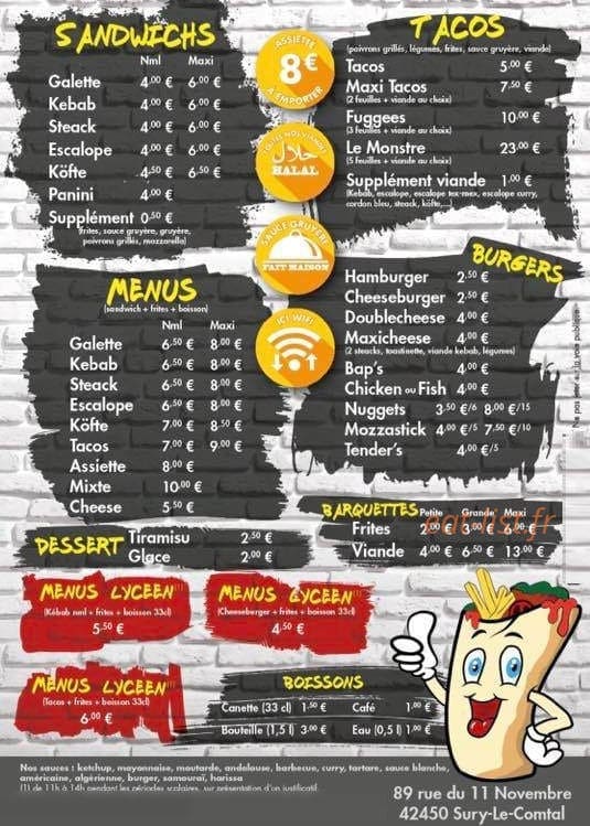 Taco's Party — carte page 2