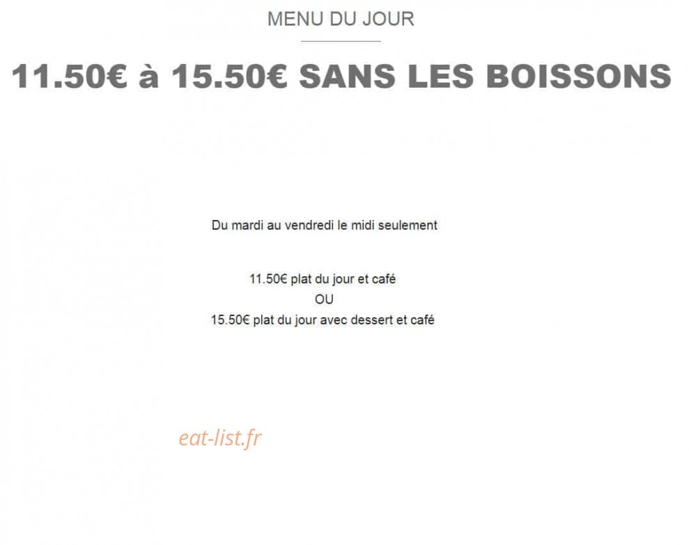 Le Bel'Vue — carte page 5