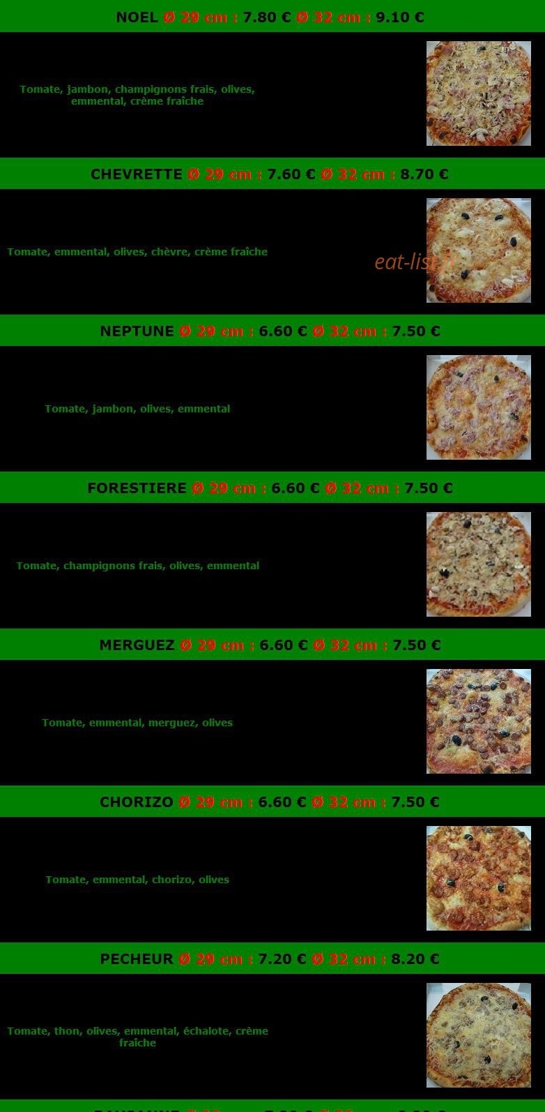 La Pizza Riv' — carte page 3