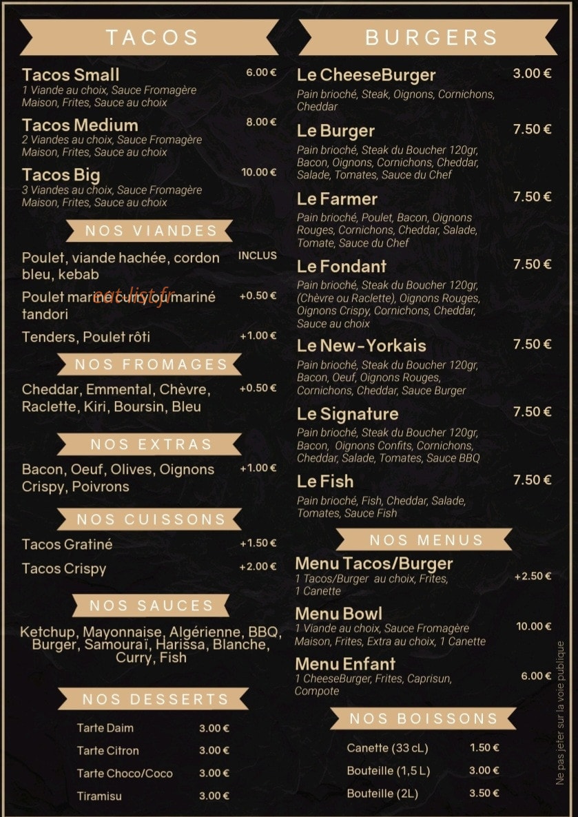 La fabrick — carte page 3