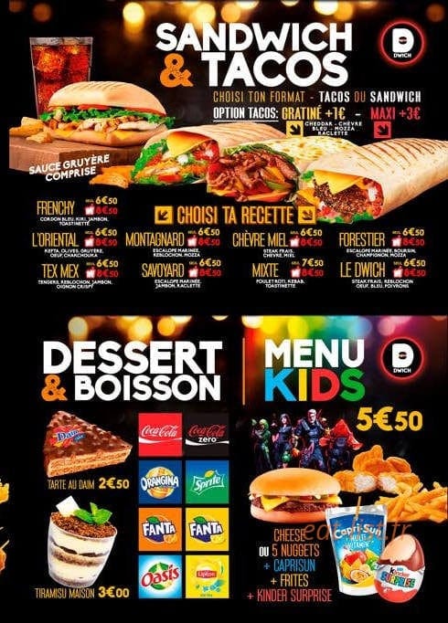 Mc dwich — carte page 2
