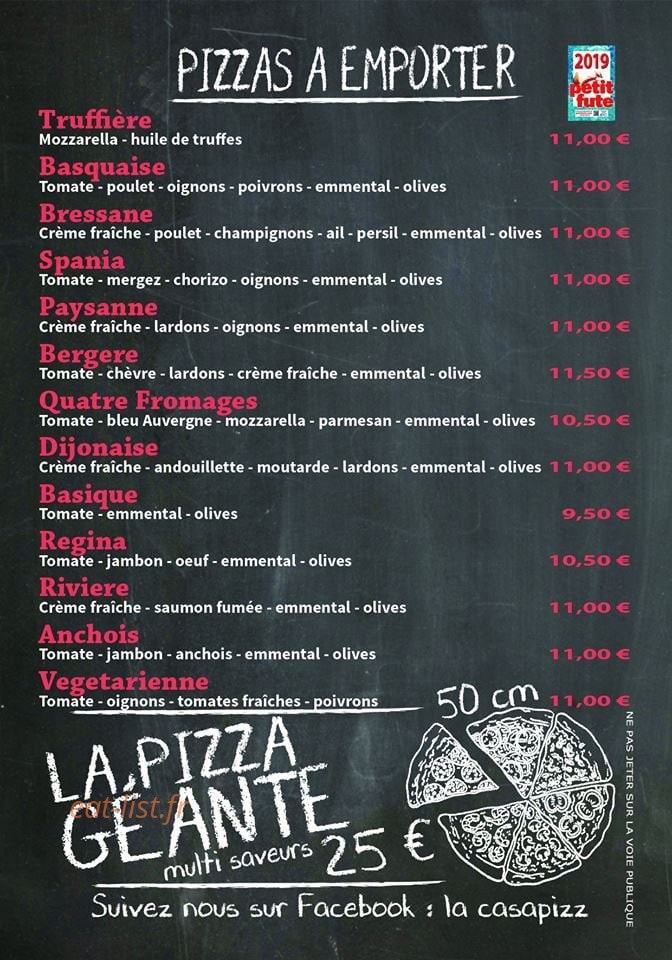 La Casa — carte page 1