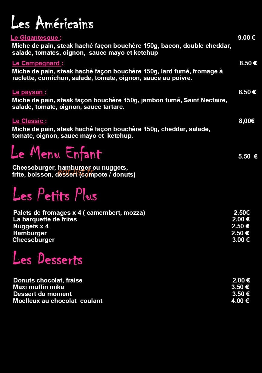 La Tanière Gourmande — carte page 3