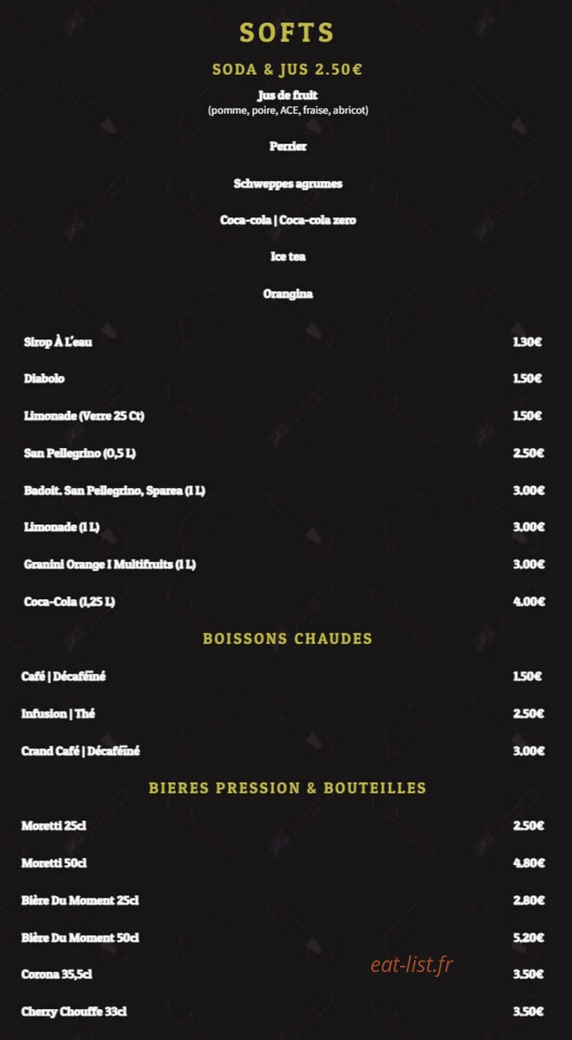 La Pizzamis — carte page 3
