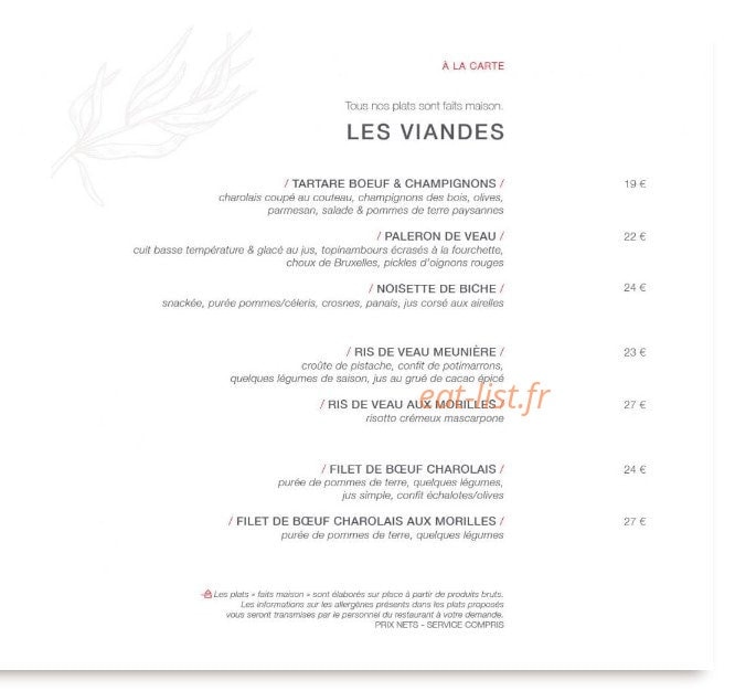 La Pause — carte page 4