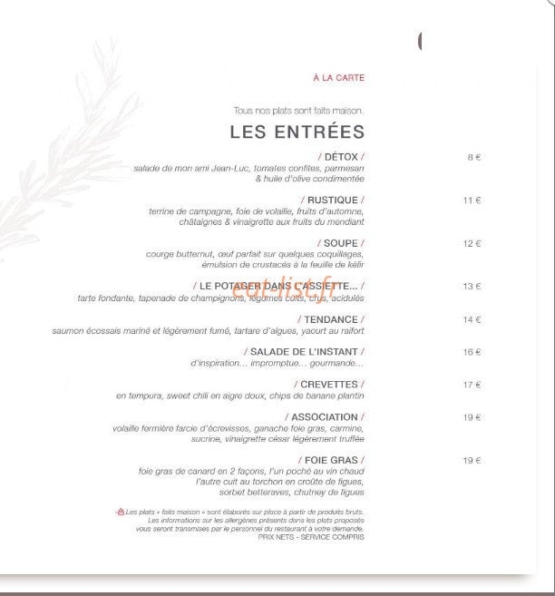La Pause — carte page 2