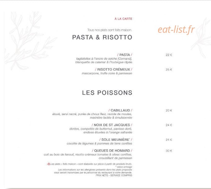 La Pause — carte page 3