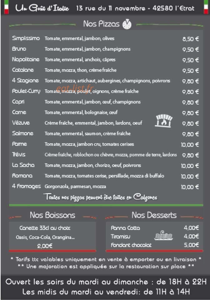 Un goût d'Italie — carte page 2