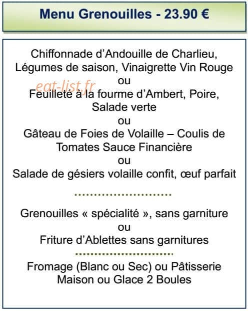 Le Relais du Château — carte page 2
