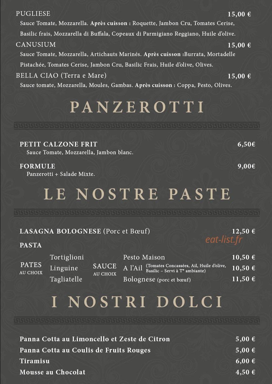 Bella Ciao — carte page 3