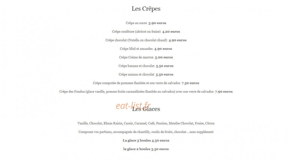 Chez Les Fondus — carte page 7