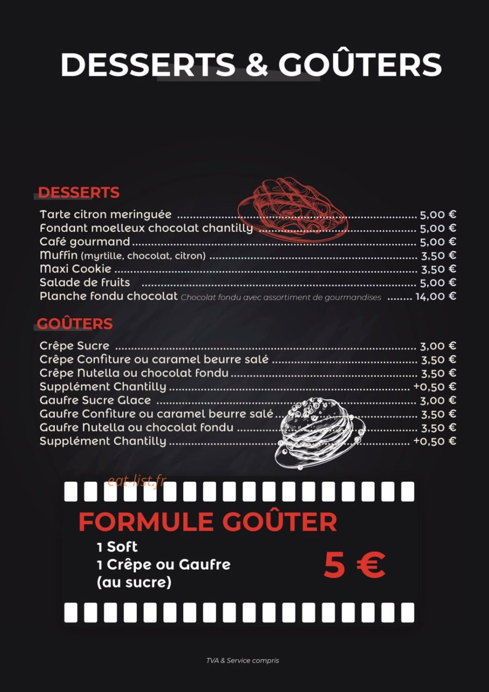 Ciné Kafé — carte page 3