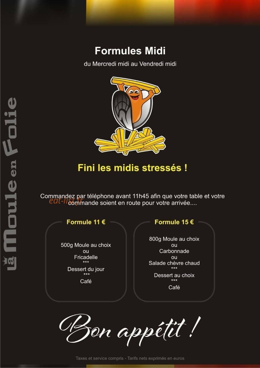 La moule en folie à Montbrison - menu et photos