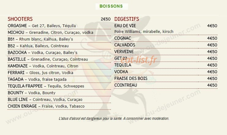 Le Cactus — carte page 9