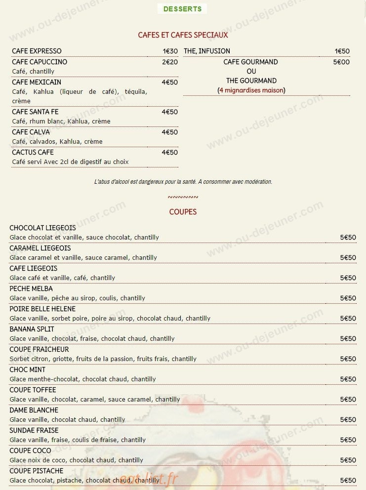 Le Cactus — carte page 7