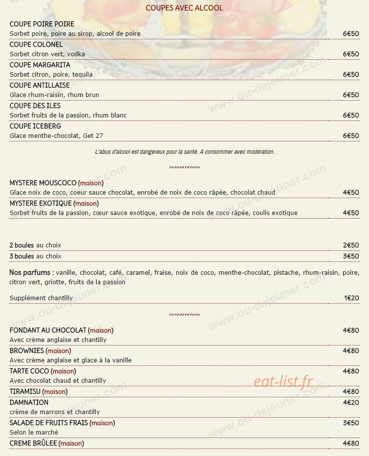 Le Cactus — carte page 8