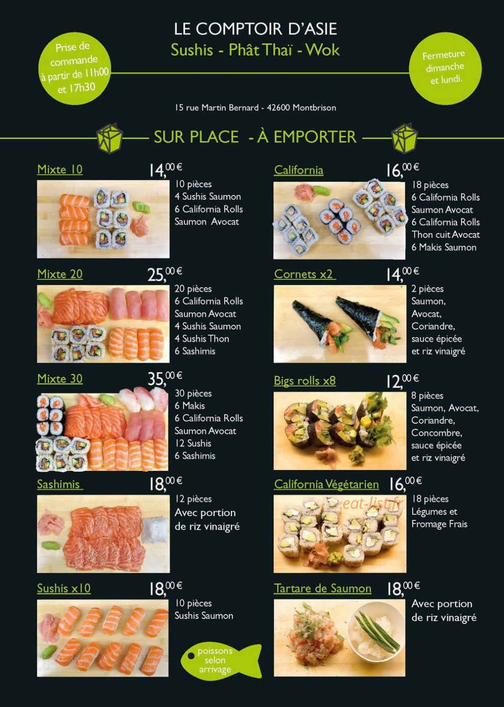 Le Comptoir d'Asie — carte page 1