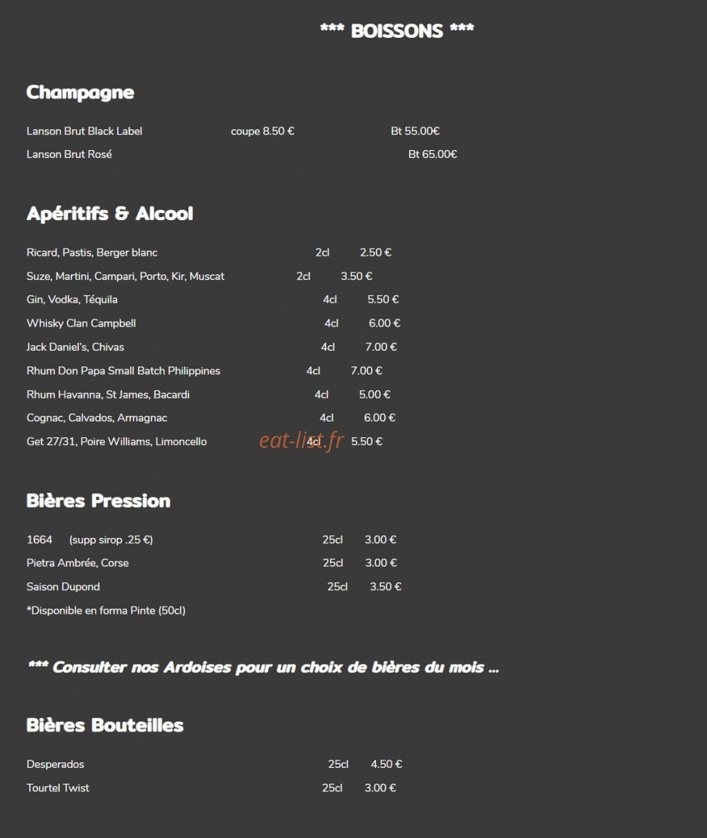 Le pass'plat — carte page 6