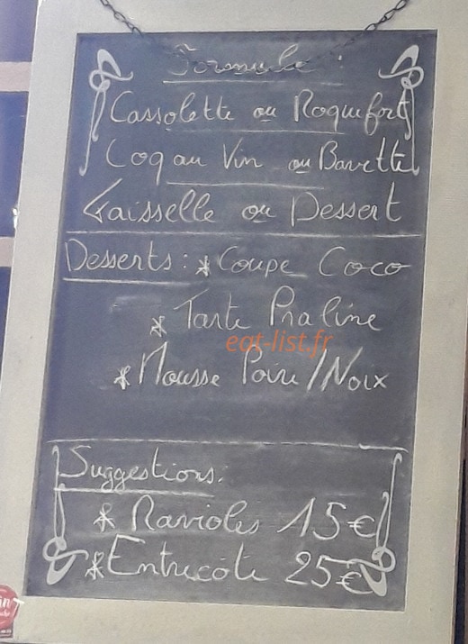 Le Petit Machon — carte page 1
