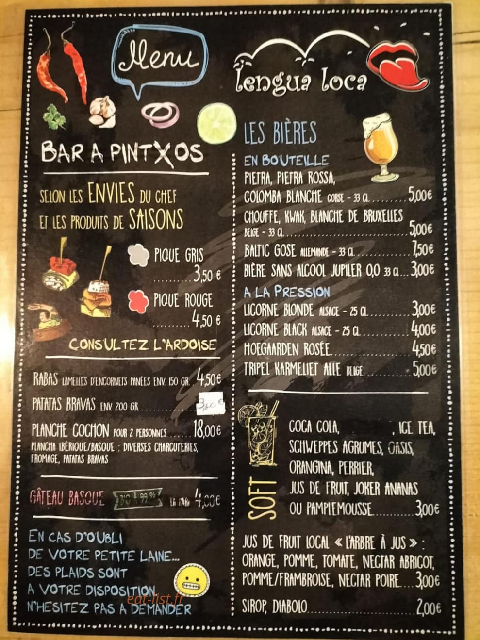Lengua Loca — carte page 2