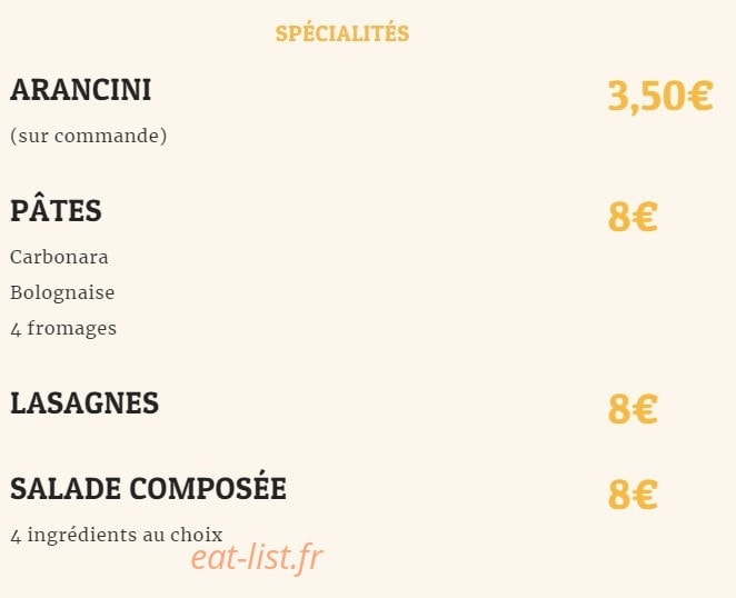 Pizz'a vitto — carte page 6