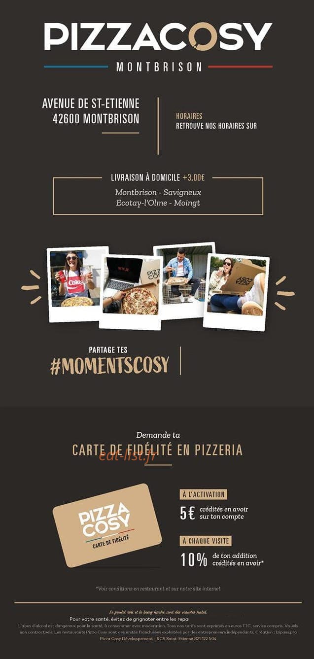 Pizza Cosy — carte page 6