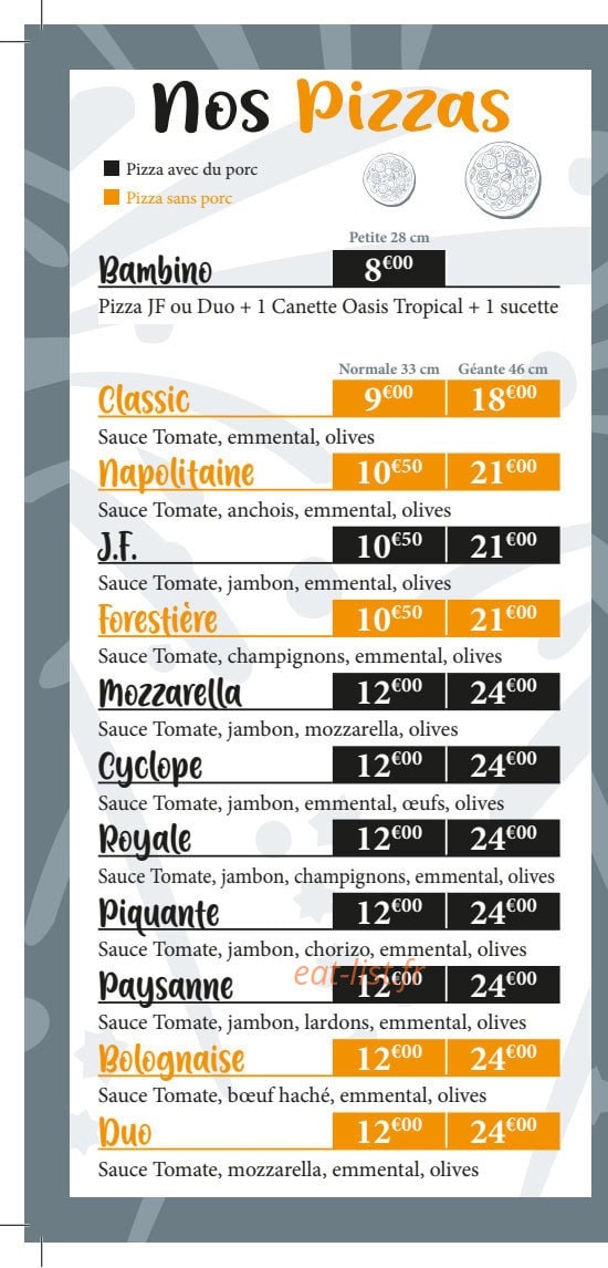 You'pizz — carte page 2