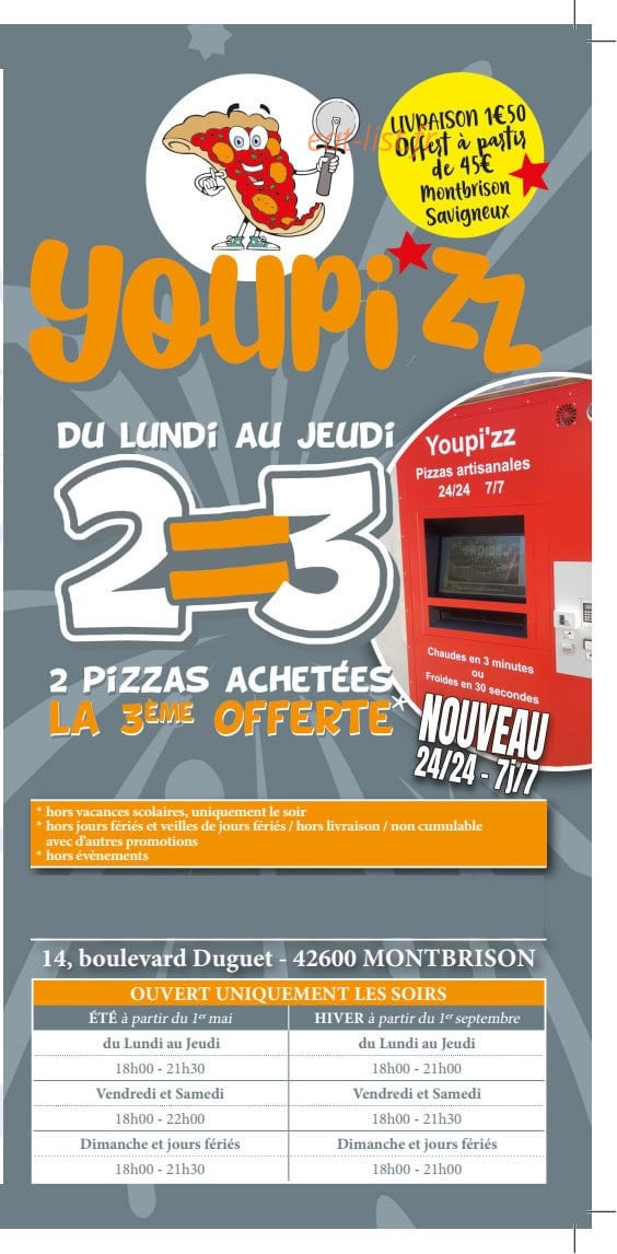 You'pizz — carte page 1