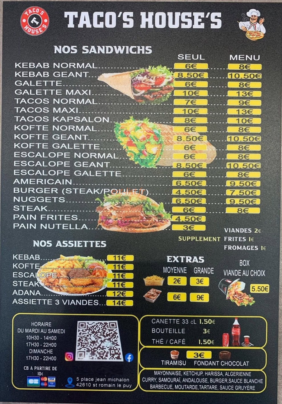 Tacos Houses — carte page 2