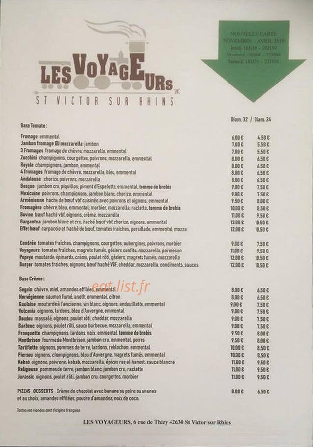 Les Voyageurs — carte page 1