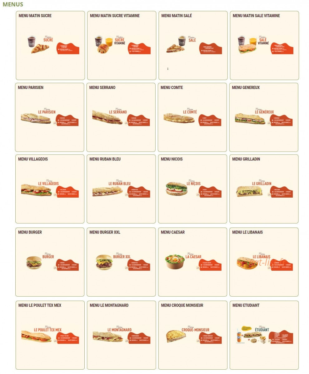 Pomme de Pain — carte page 11