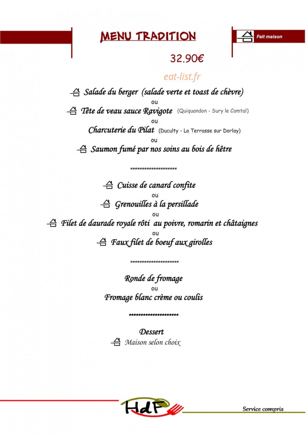 Hôtel de france — carte page 4