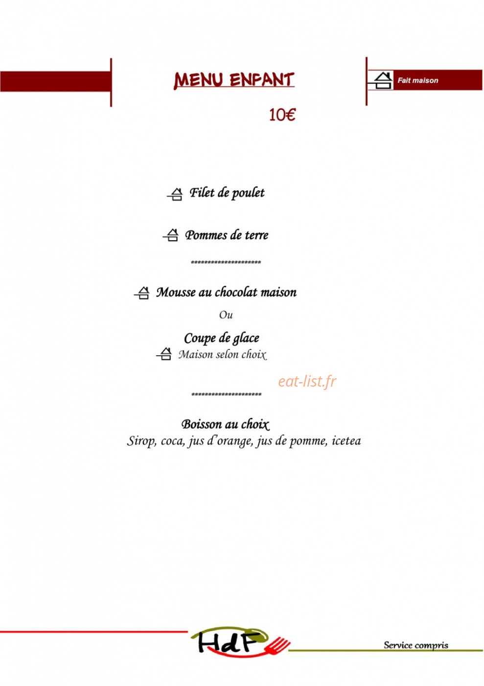 Hôtel de france — carte page 5