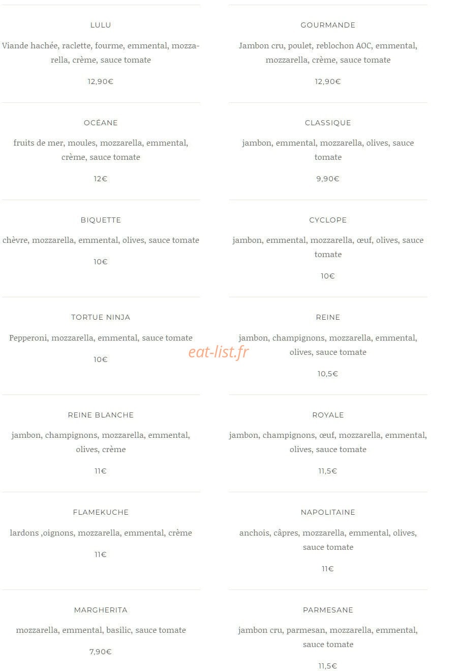 La Taverne Du Rosey — carte page 4