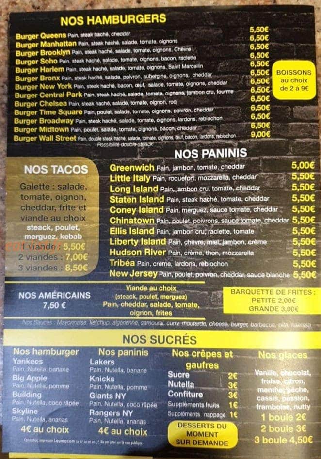 T'jabb pizza — carte page 5
