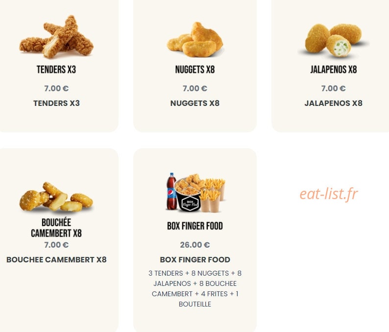 Brother's food factory — carte page 6