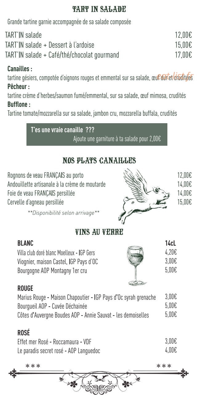Canailles — carte page 2