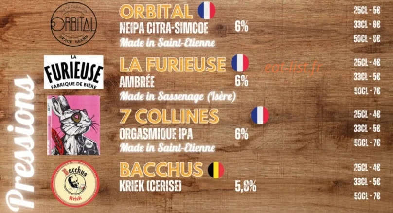 Chopes & Shop — carte page 4