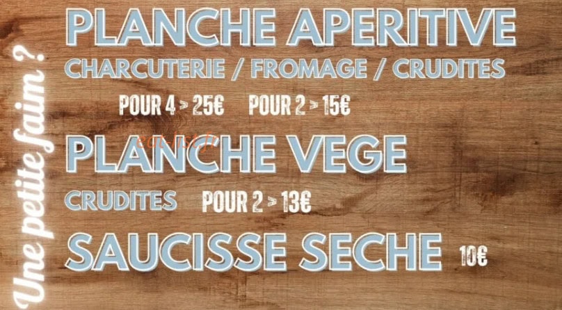 Chopes & Shop — carte page 1