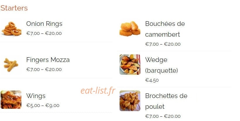 First Pizz’ — carte page 3